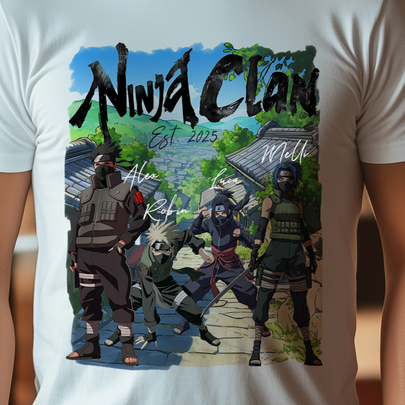 Ninja Clan Anime Papa Shirt