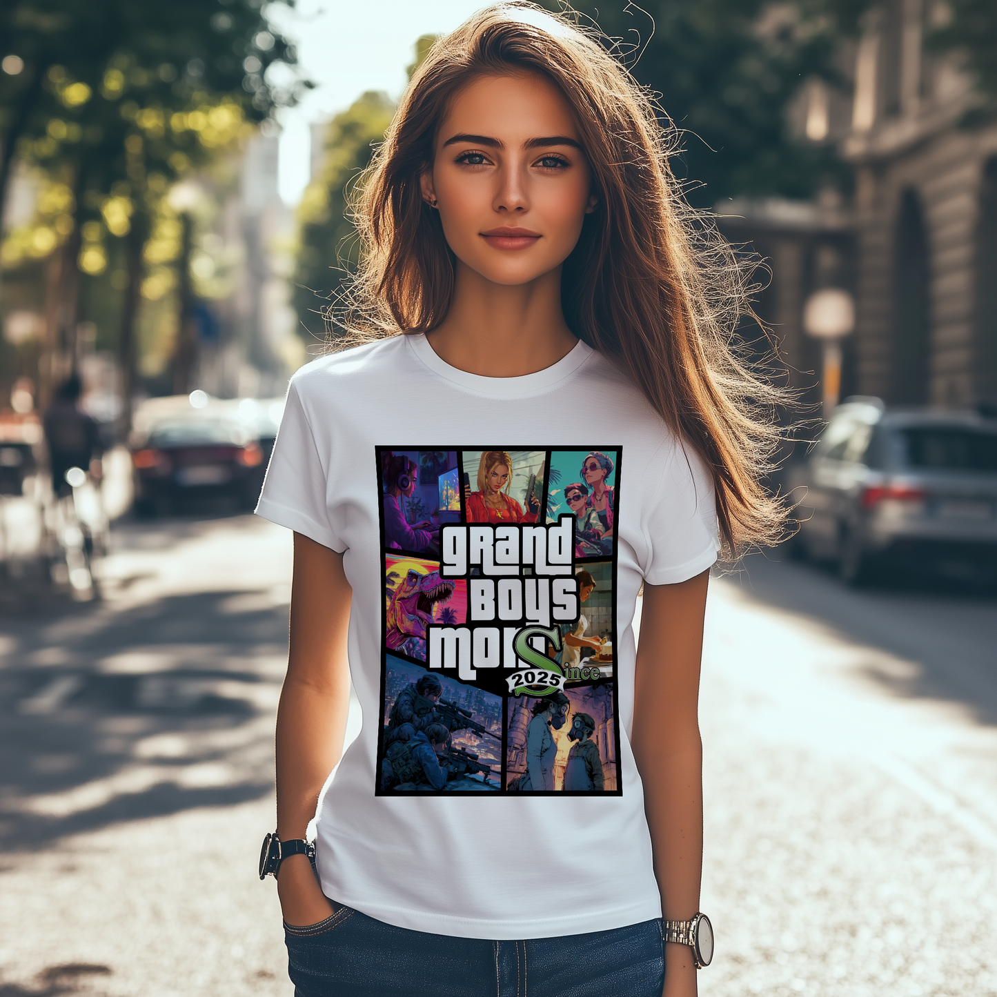 Mama Gaming Shirt - Grand Boys Mom mit anpassbarer Jahreszahl