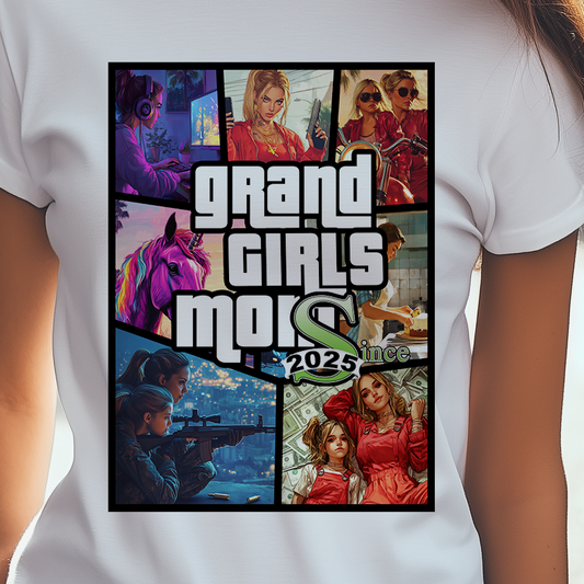 Grand Girls Mom mit anpassbarer Jahreszahl