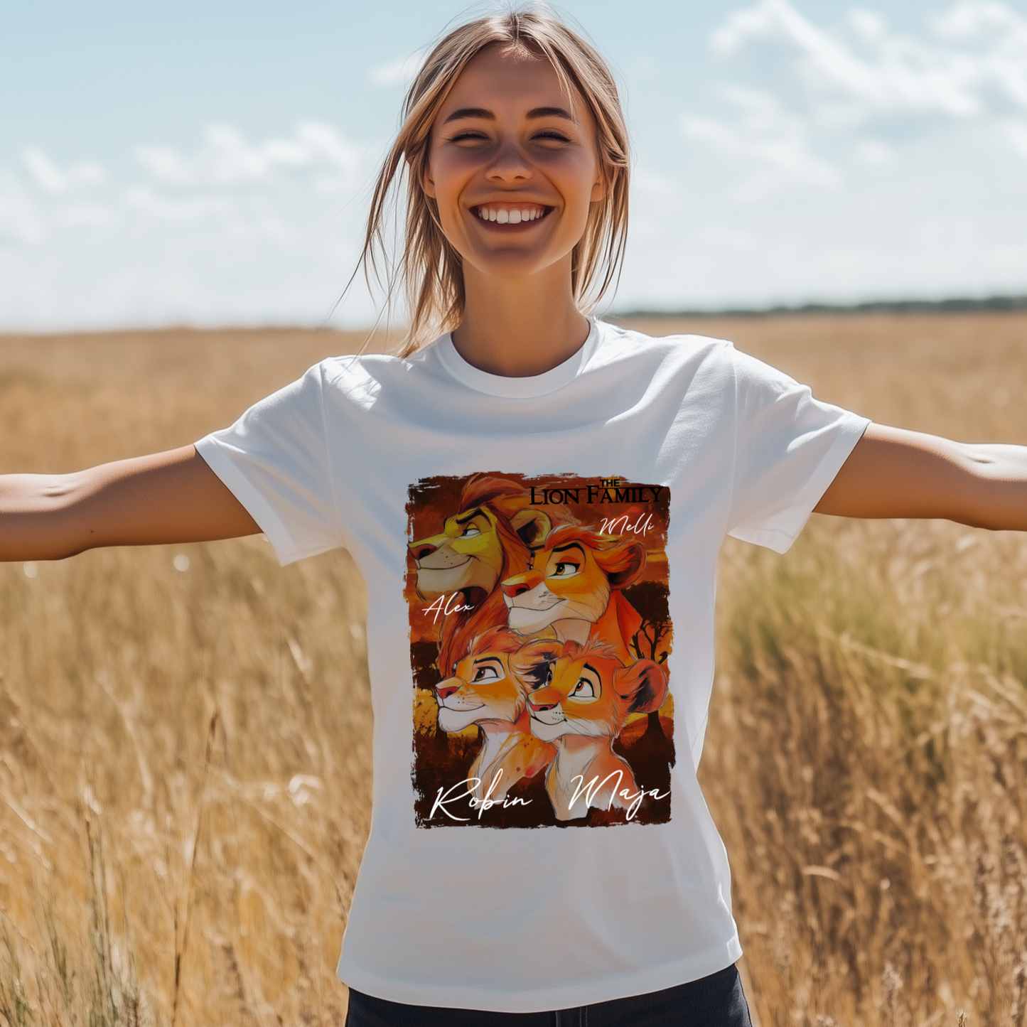Löwen Mama T-Shirt