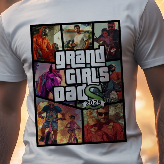 Grand Girls Dad mit anpassbarer Jahreszahl