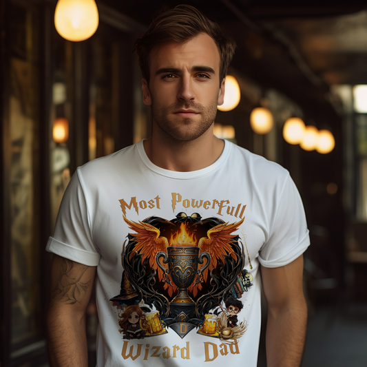 Most Powerfull Wizard Dad - Das Magische Papa Tshirt